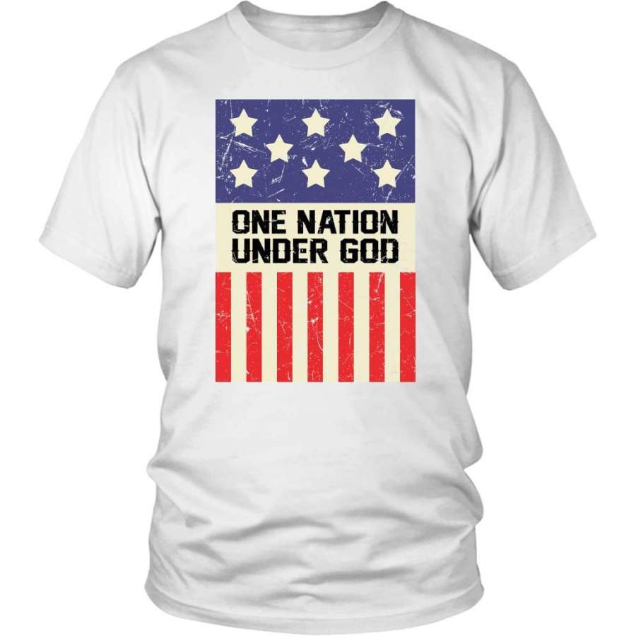 One nation under God American flag t-shirt