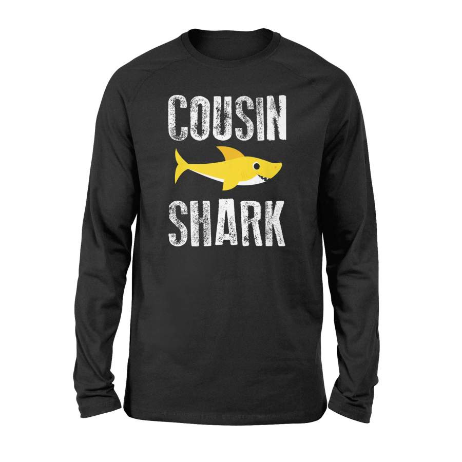 Cousin Shark Future Relative Funny Family Novelty Long Sleeve T-Shirt