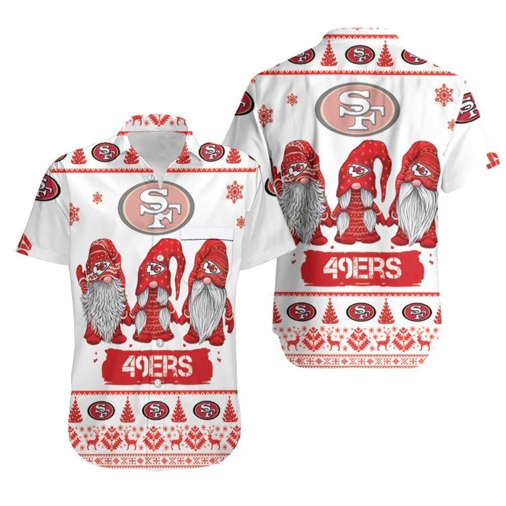 Beach Shirt Christmas Gnomes San Francisco 49Ers Ugly Sweatshirt Christmas 3D Hawaiian Shirt