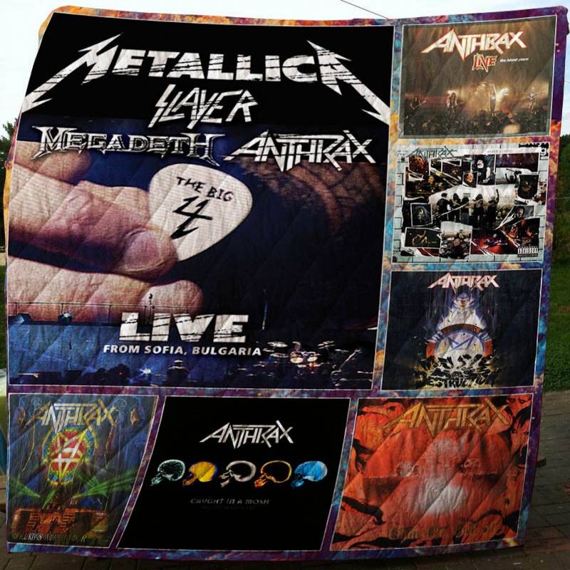 Anthrax Live Albums Quilt Blanket