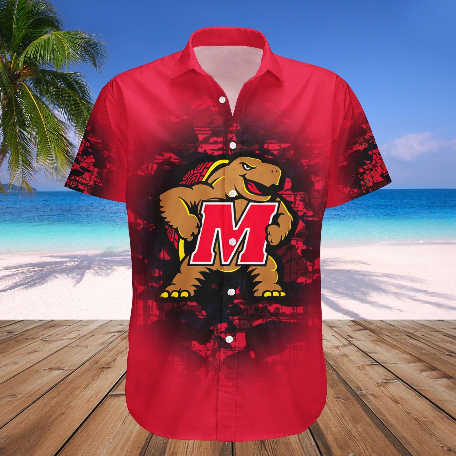 Maryland Terrapins Hawaii Shirt Camouflage Vintage – NCAA