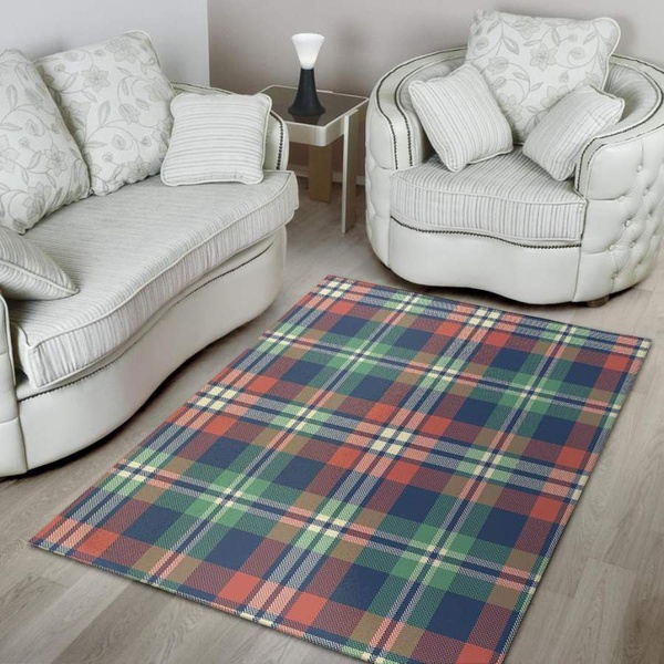 Multicolor Plaid Tartan Area Rug