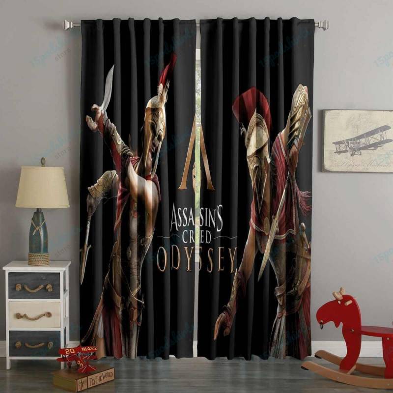 3D Printed Assassin’s Creed Odyssey Style Custom Living Room Curtains