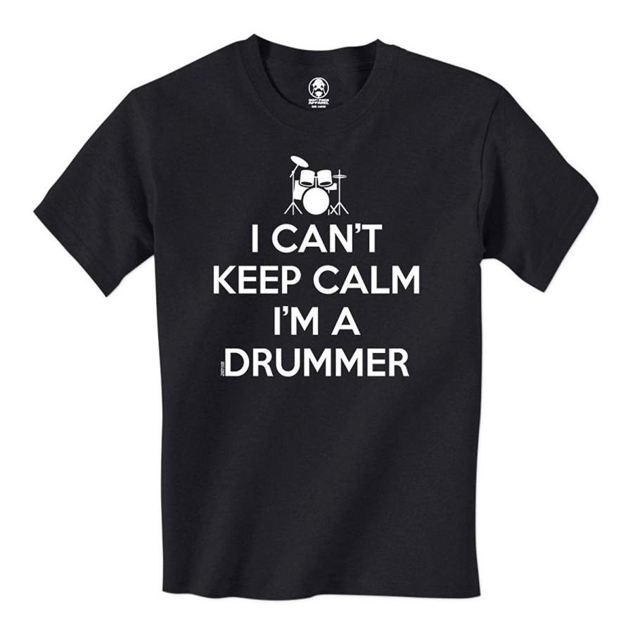 I Can’T Keep Calm I’M A Drummer- Swift Pigeon Apparel Mens Short Sleeve T-Shirt