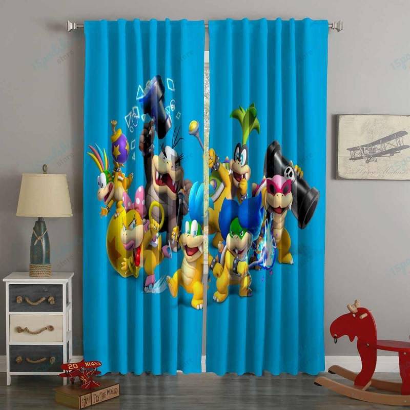 3D Printed Super Mario Wii U Style Custom Living Room Curtains