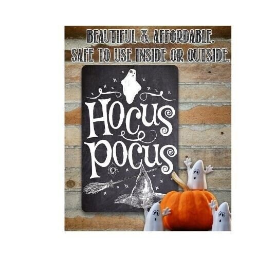 Hocus Pocus Halloween – 8″ x 12″ or 12″ x 18″ Aluminum Tin Awesome Metal Poster