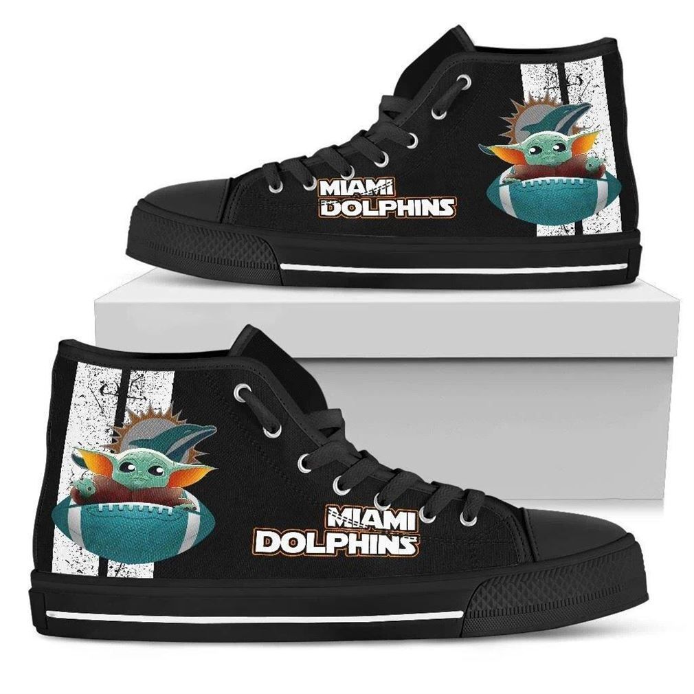 Miami Dolphins High Top Vans Shoes