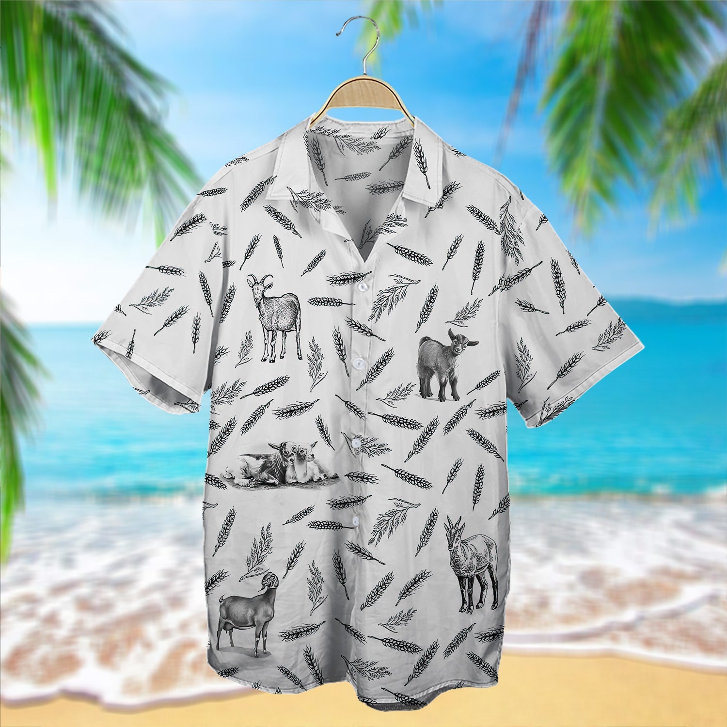 Goat Pattern Hawaii Hawaii Shirt For Men Women Ha94685