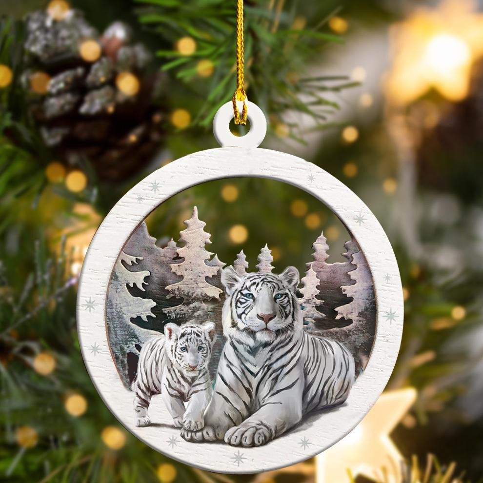 Tiger Ornament, Tiger Gift Ornament, Tiger Christmas Ornament, Christmas Gift Ornament