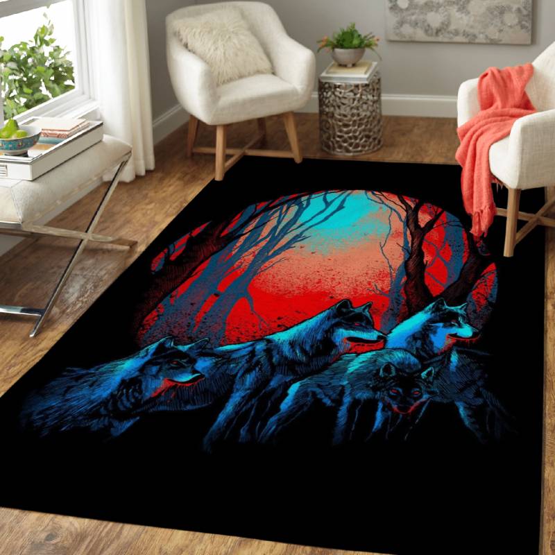 Wolf Haven v.2 – Animals Area Rug Carpet