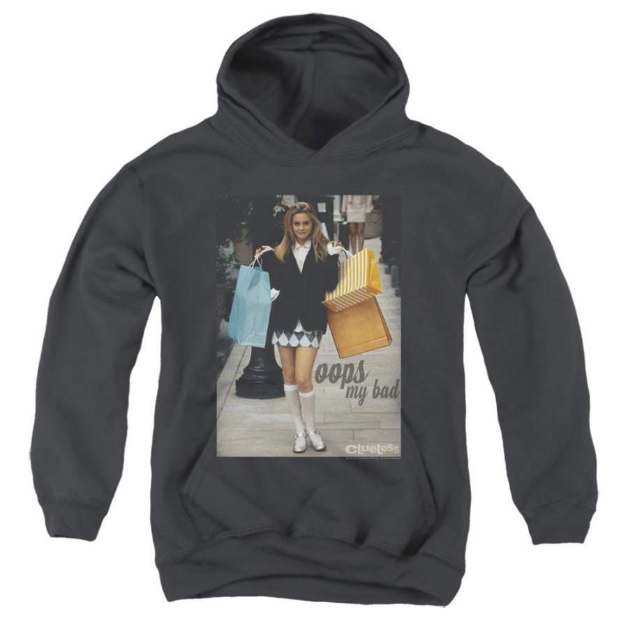 Clueless Oops My Bad Kids Youth Hoodie Black