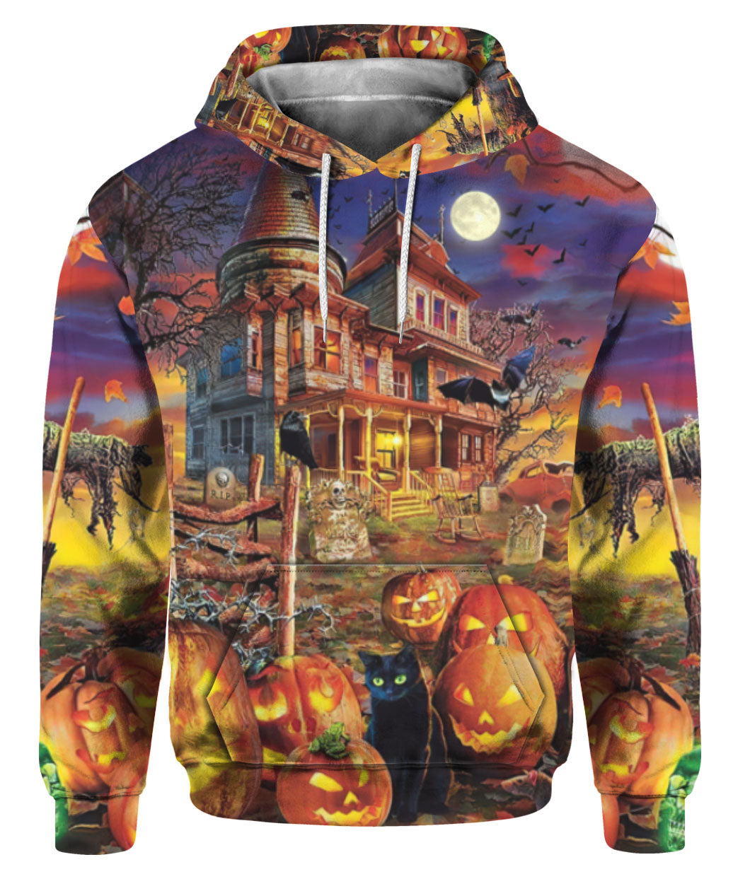 Oragontee Halloween Haunted House 3D All Over Print | For Men & Women | Adult | Hp1123