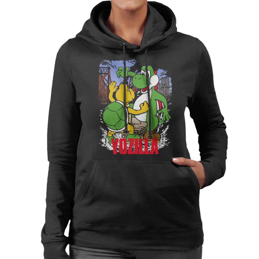 Yoshizilla Godzilla Mario Odyssey Women’s Hooded Sweatshirt