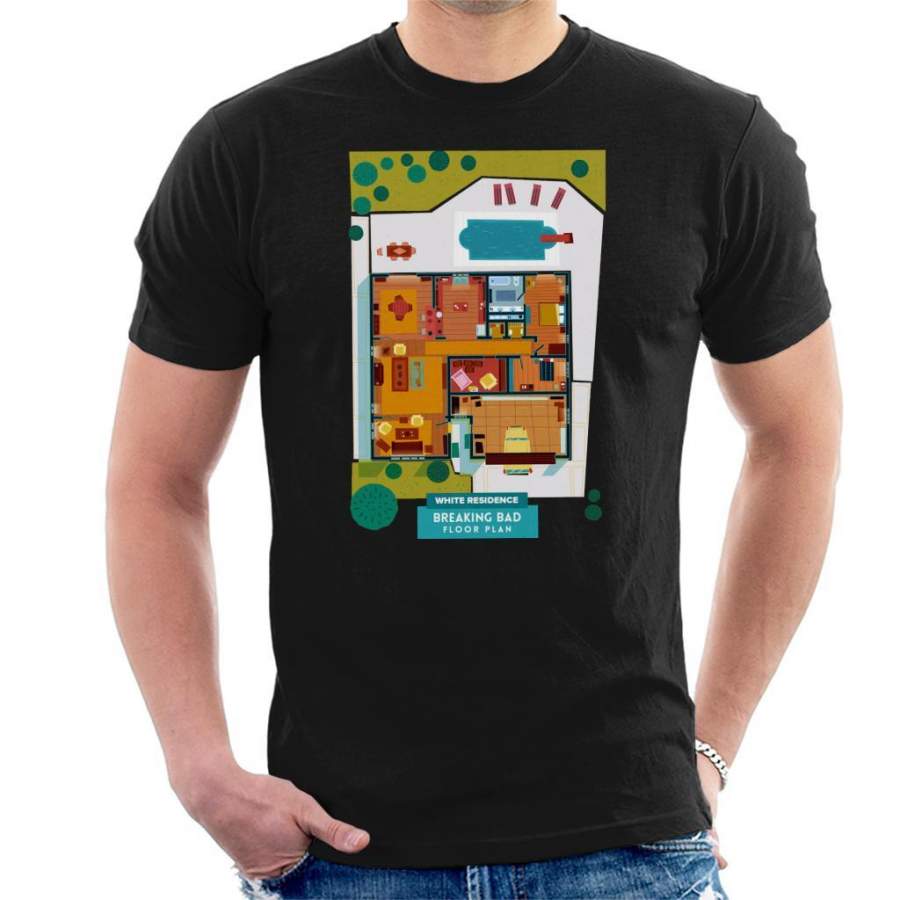 Breaking Bad White Residence Floor Plan Men’s T-Shirt