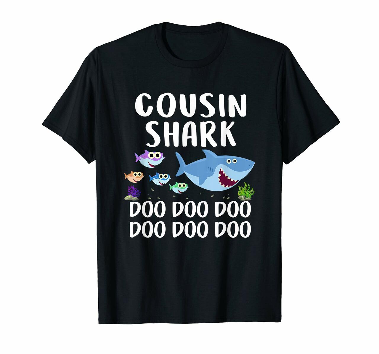 Cousin Shark Tshirt Doo Doo Funny Baby Mommy Kids Shirt