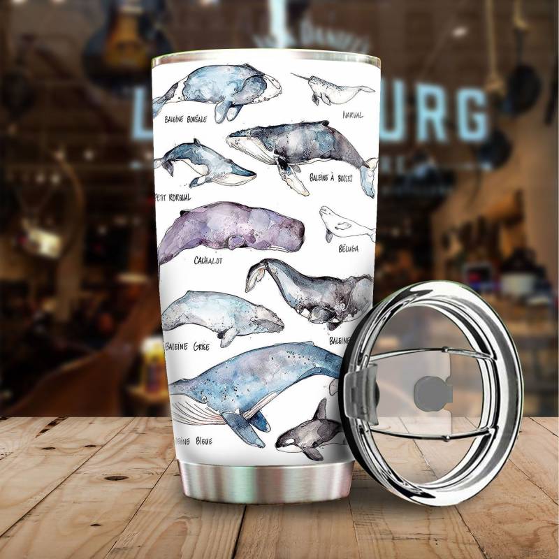 Artsyhomes [Tumbler] Love Whale Stainless Steel-174