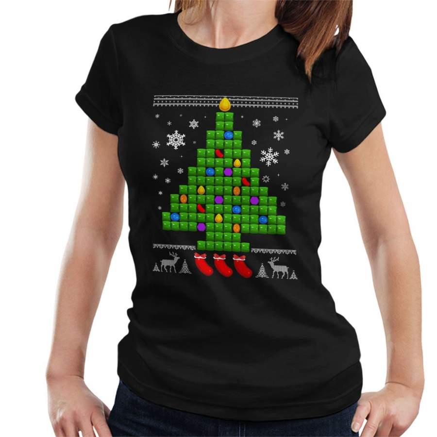 Candy Crush Chriatmas Tree Women’s T-Shirt