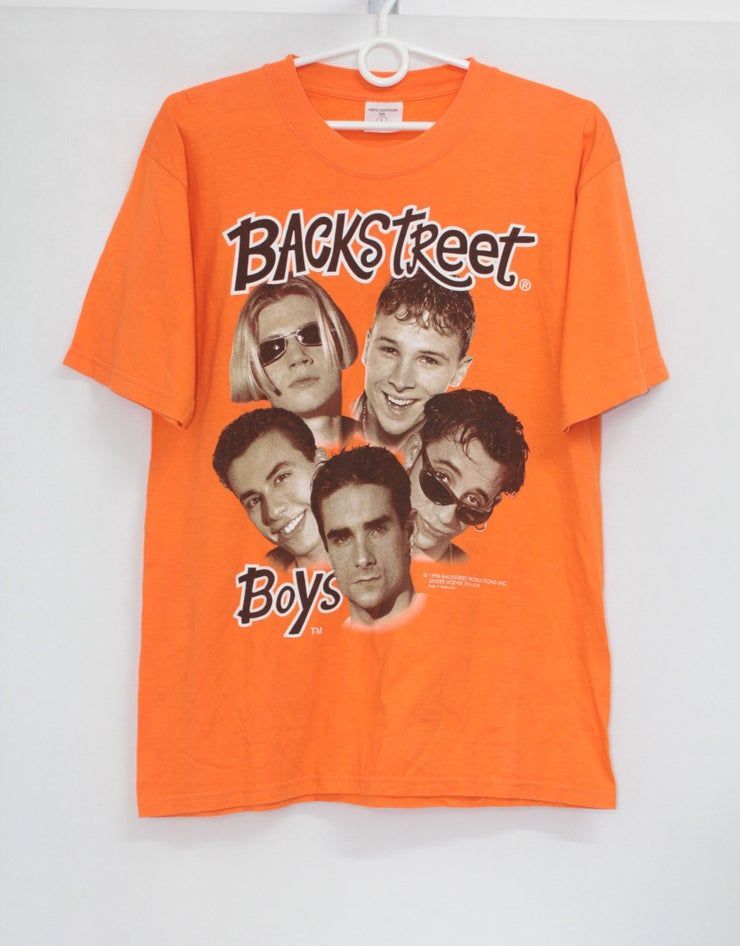 Vintage 90S Backstreet 1996 Orange Top Shirt