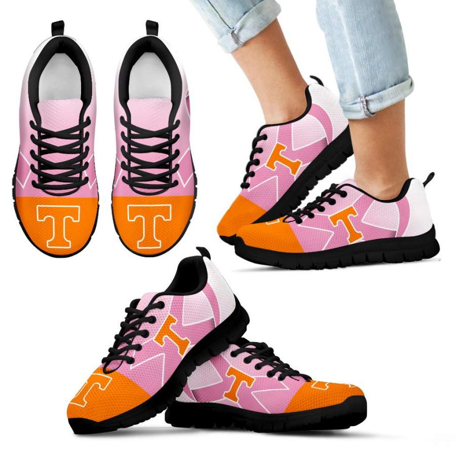 Tennessee Volunteers Cancer Pink Ribbon Sneakers