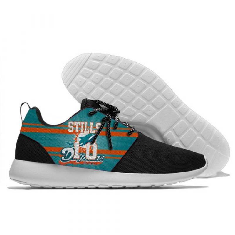 Kenny Stills 10 – Mens And Womens Miami Dolphins Lightweight Sneakers, Dolphins Running Shoes