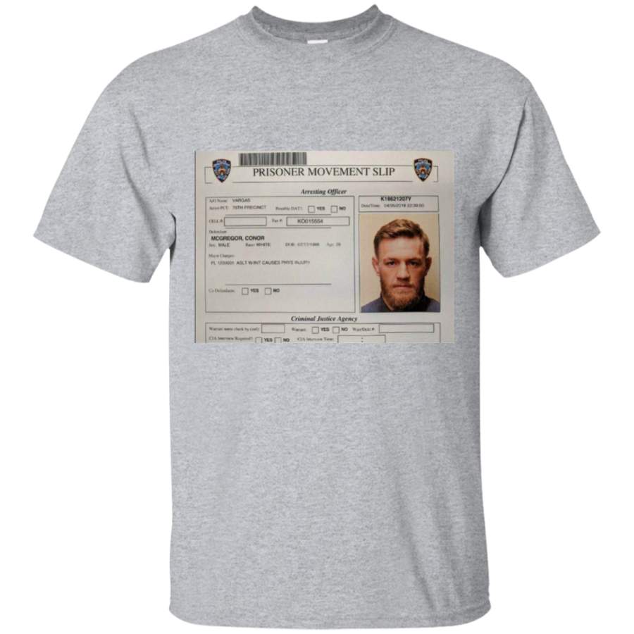 AGR Connor McGregor Mugshot T-Shirt