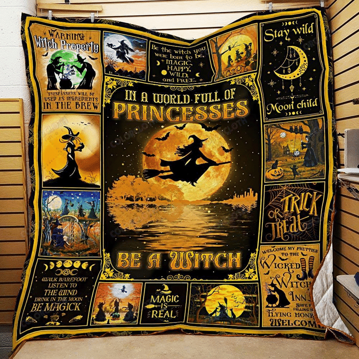 Be A Witch Halloween Yp1208004Cl Quilt Blanket