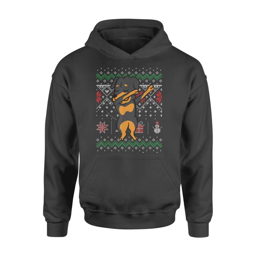 Beauceron Dabbing Ugly Sweater Christmas Gift T-Shirt – Standard Hoodie