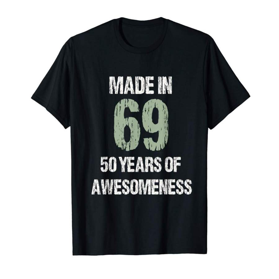 50Th Birthday Gift T-Shirt Retro-Vintage Men Cotton T Shirt