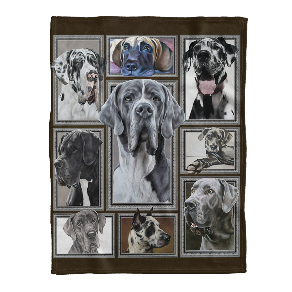 Dog Blanket, 3D Great Dane Fleece Blanket