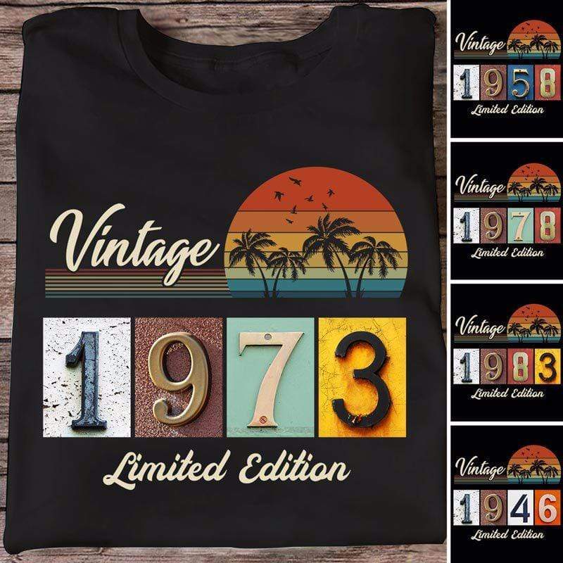 Vintage Limited Edition Personalized Birth Year Shirt