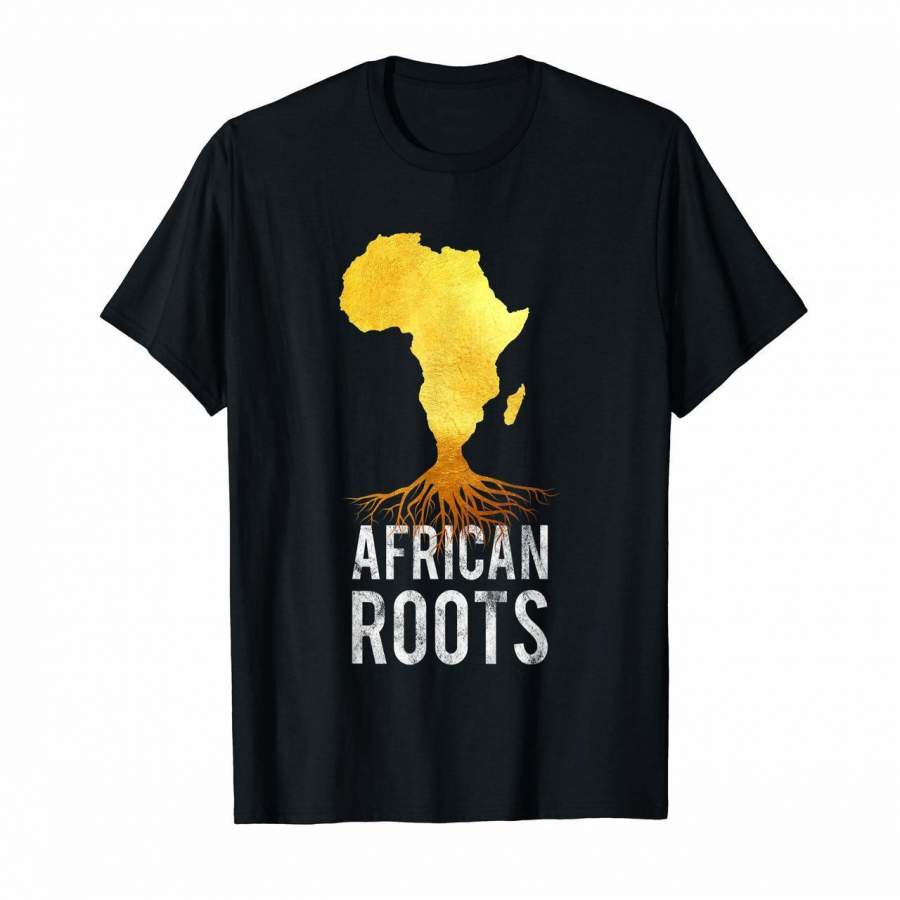 Africa Shirt African Roots Map Tee Top