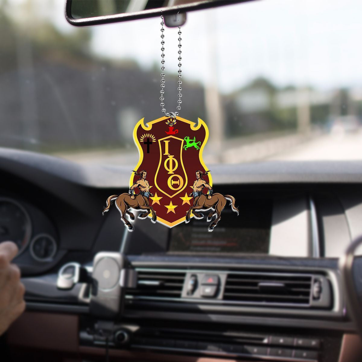 Fraternity Ornament – Iota Phi Theta Shield Car Hanging Ornament