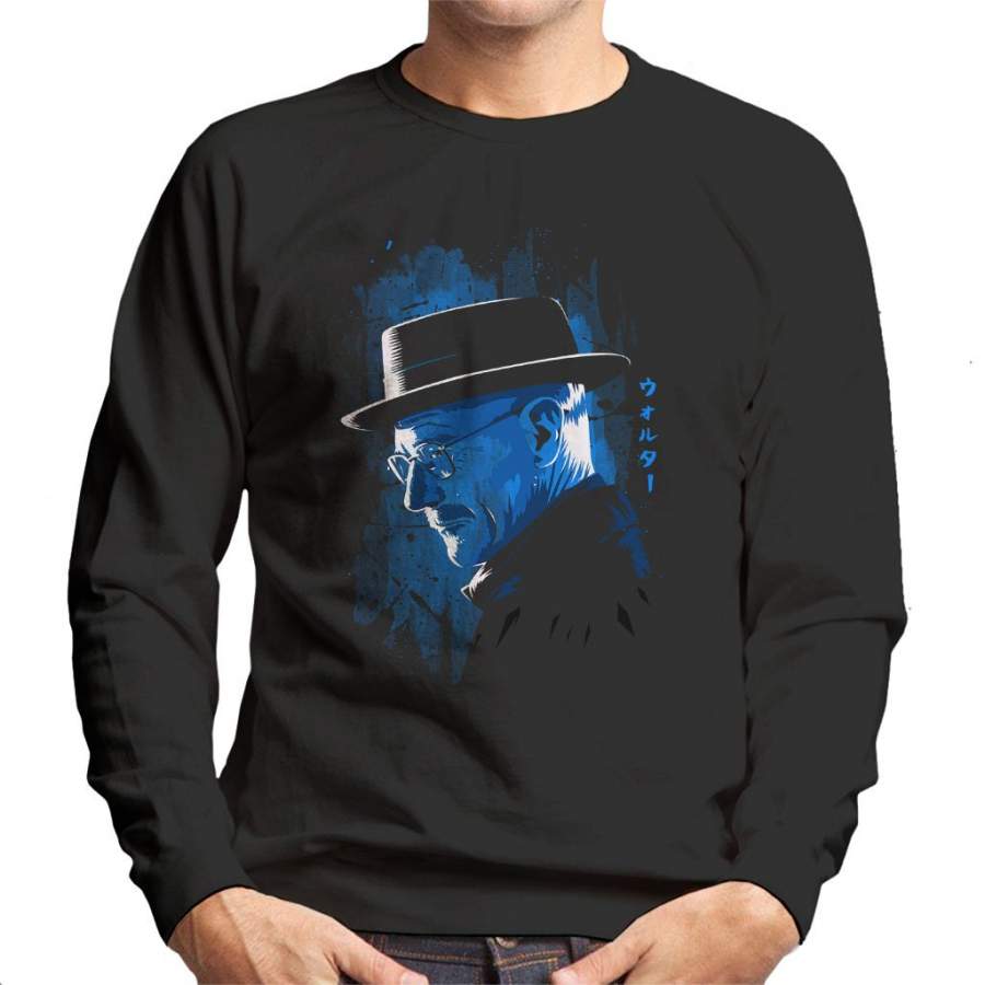 Walter White Blue Crystal Shadow Breaking Bad Men’s Sweatshirt