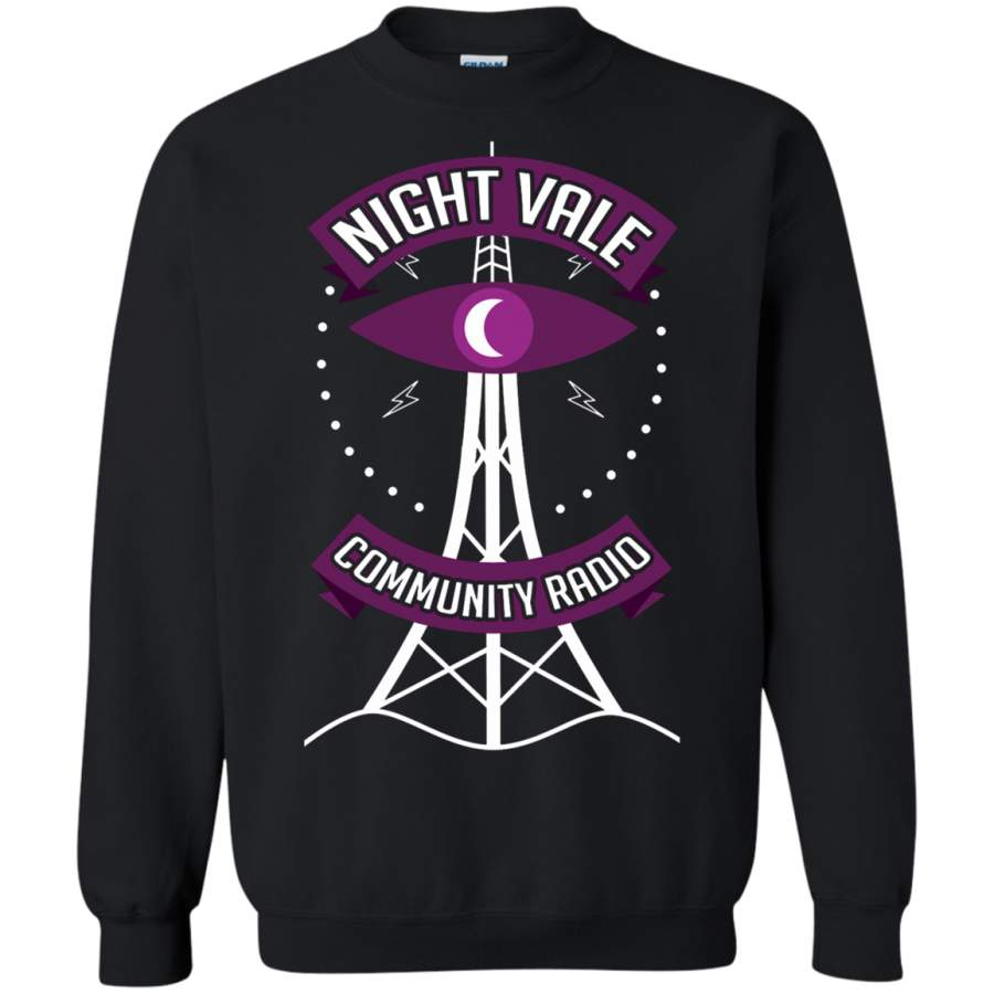 AGR Night Vale Community Radio Crewneck Pullover Sweatshirt