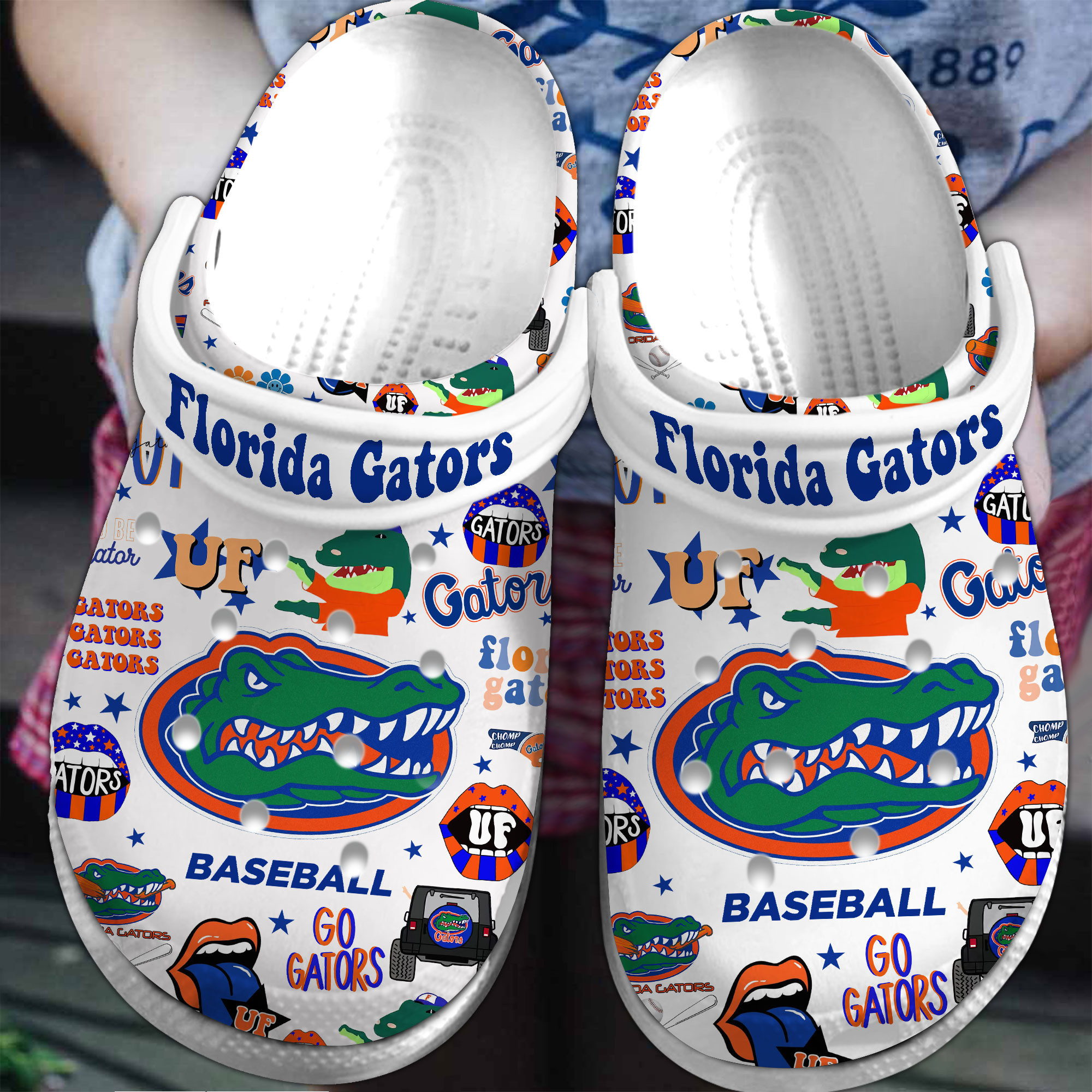 Premium Florida Gators NCAA Sport Crocs Crocband Clogs Shoes Comfortable For Men Women and Kids 2