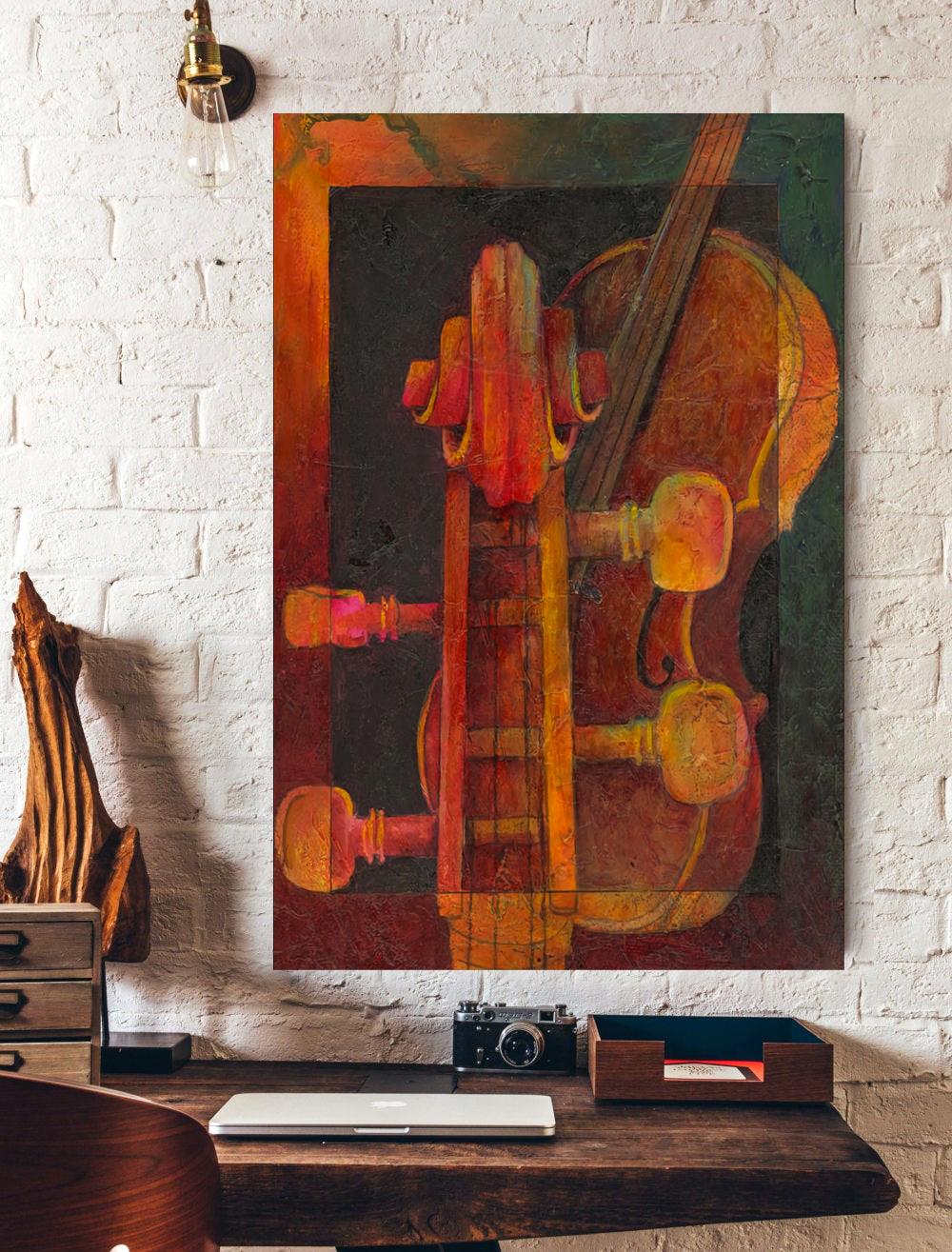 Vintage Violin Vertical Poster