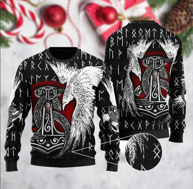 Viking Ugly Christmas Sweater | For Men & Women | Adult | Us5986