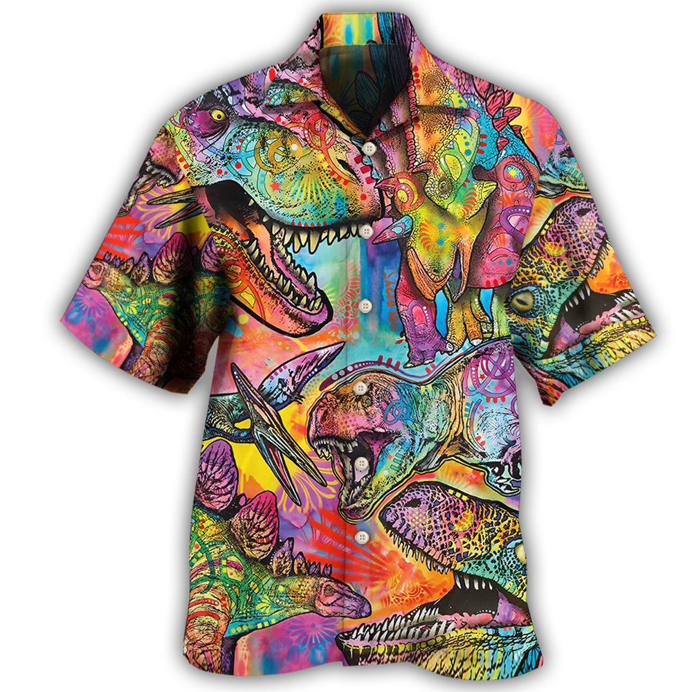 Dinosaur Colorful Art Style Hawaii Shirt Ha98730