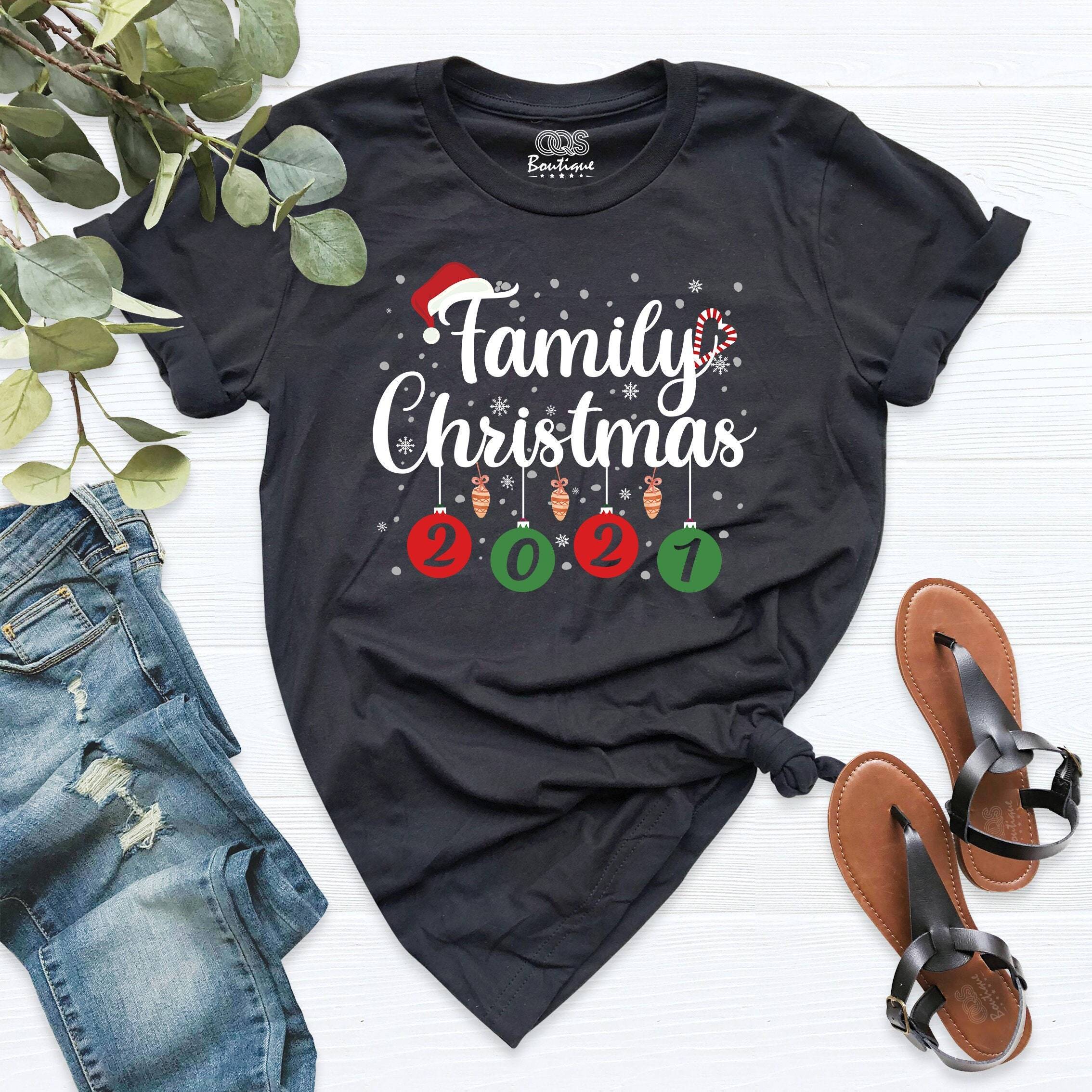 Family Christmas 2021 Shirt, Matching Christmas Shirt, Holiday Shirt, Christmas Tee, Christmas Gift Shirt, Christmas Pajamas,Matching Family