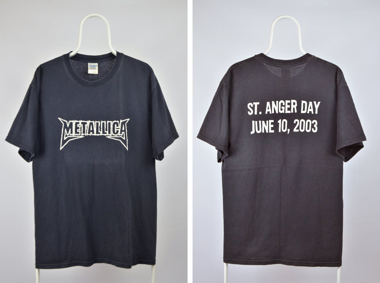 2003 Metallica St Anger Day Vintage 00S Retro Black Merch Tee T Shirt L