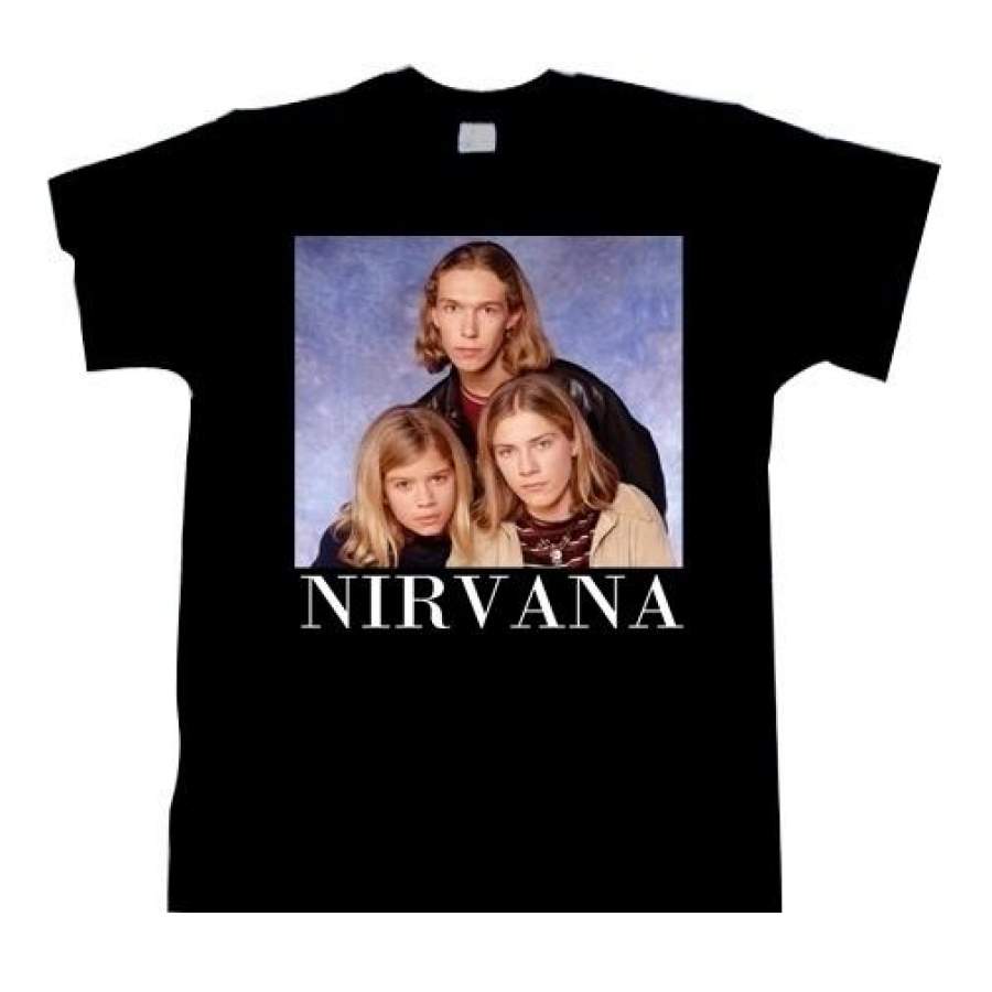 Nirvana Hanson Parody Band T-shirt Funny Joke Cool Hipster Fashion 90’s Boyband