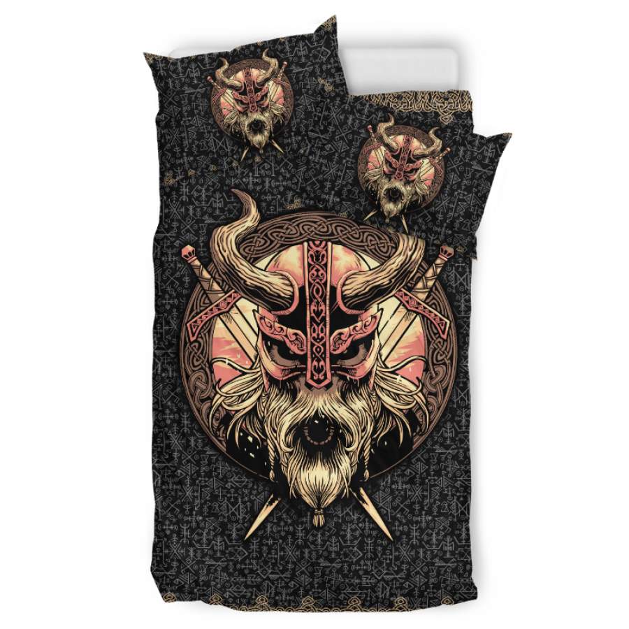 Quilt bedding set love skull viking PL