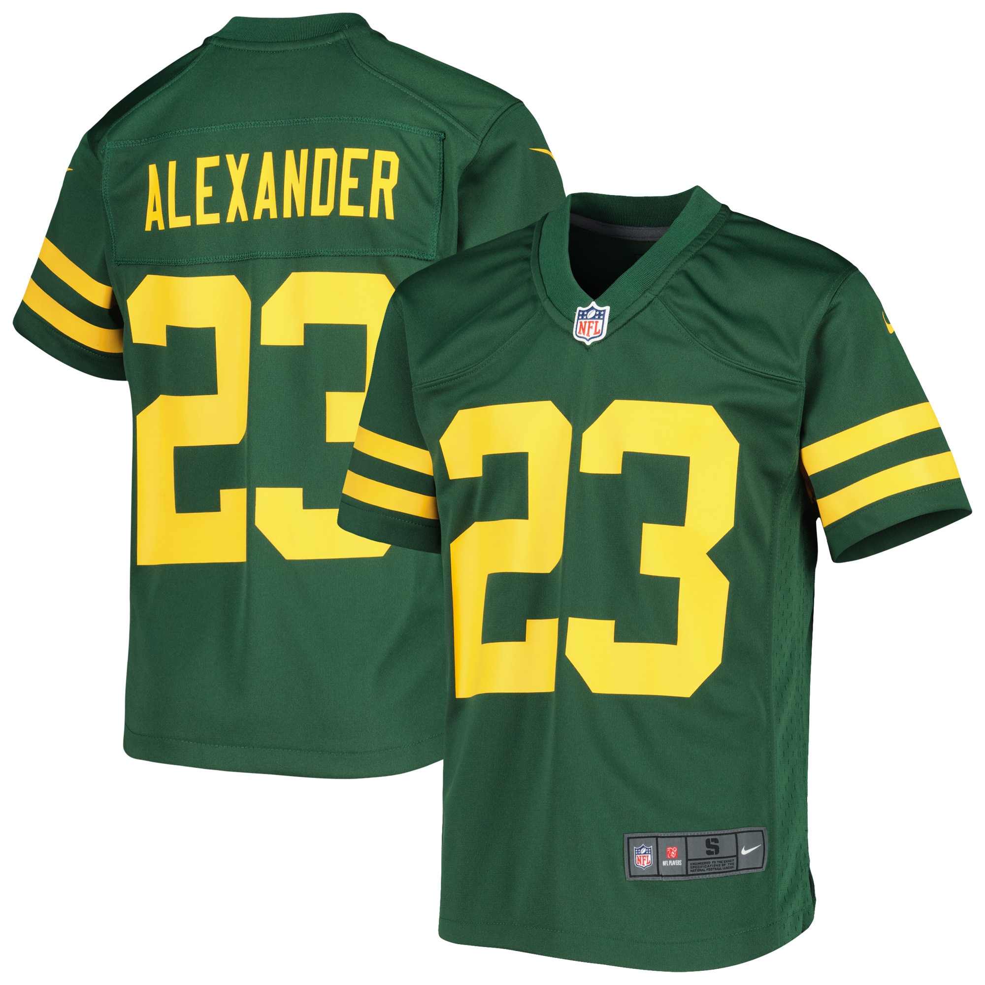 Youth Green Bay Packers Jaire Alexander Green Game Jersey