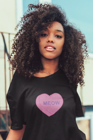 Meow Candy Heart | Tee