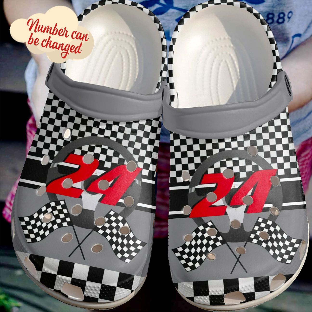 Drag Racer Personalize Clog, Custom Name, Text, Fashion Style For Women, Men, Kid, Print 3D Personalized The Racer