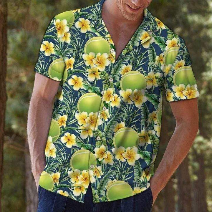 Find Tennis Frangipani Tropical Hawaii Aloha Shirts Dh Ha102174