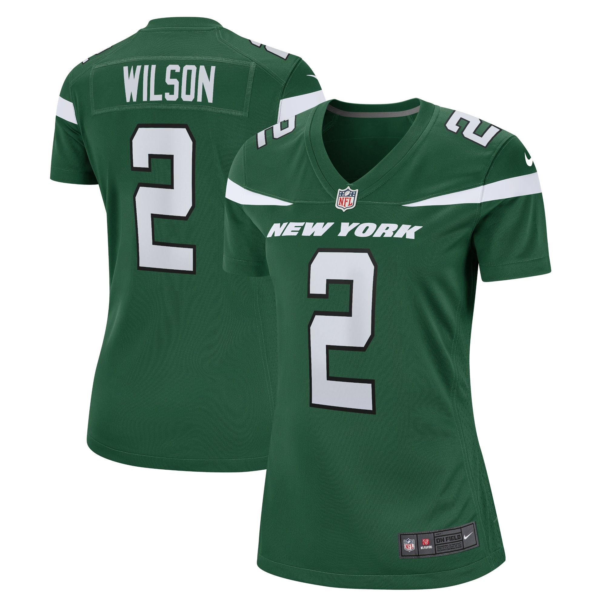 Womens New York Jets Zach Wilson Gotham Green 2021 NFL Draft First Round Pick Game Jersey Gift For New York Jets Fans