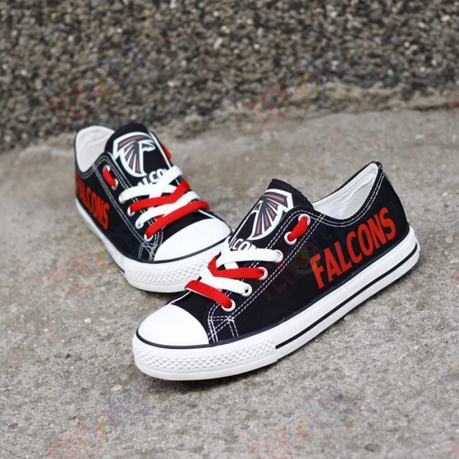 Mens Womens Atlanta Shoes Falcons Low Top Falcons Running Shoes Tennis Shoes Low Top Shoes Custom Print Footwear Converse Sneakers TMT956