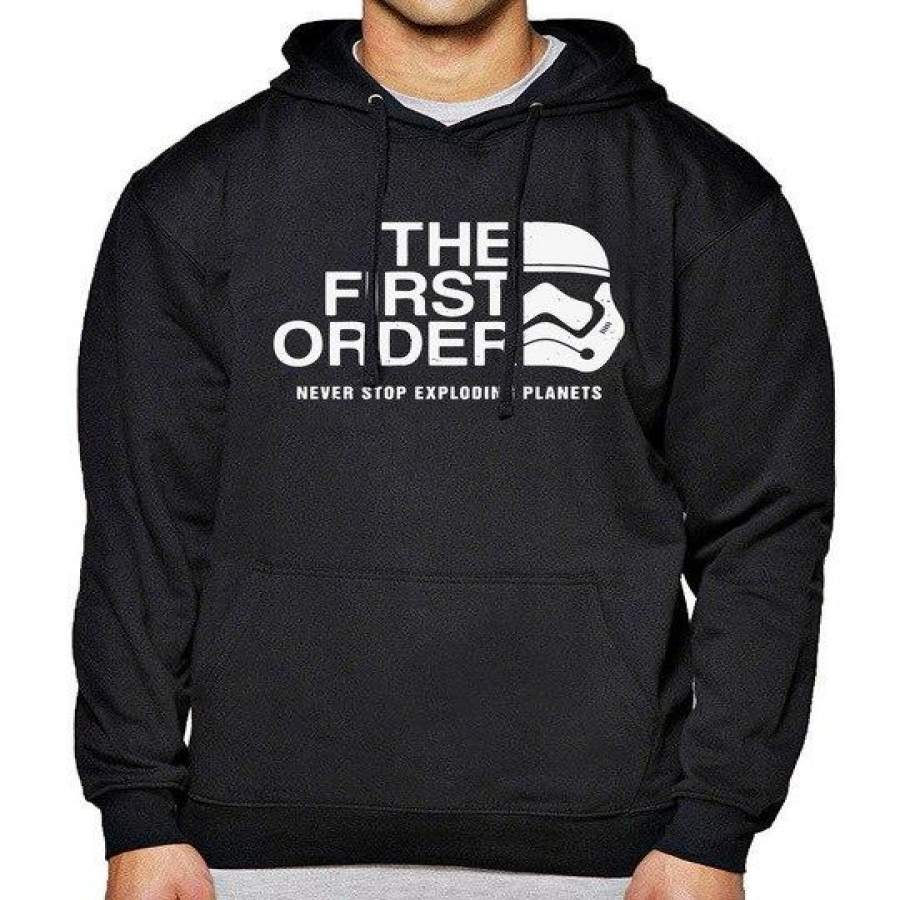 The First Order Print Hoodie Men 2017 Hot Fleece Sweatshirts Hip Hop Sportsman Wear Fitness Brand Mens Hoody Harajuku Tracksuits