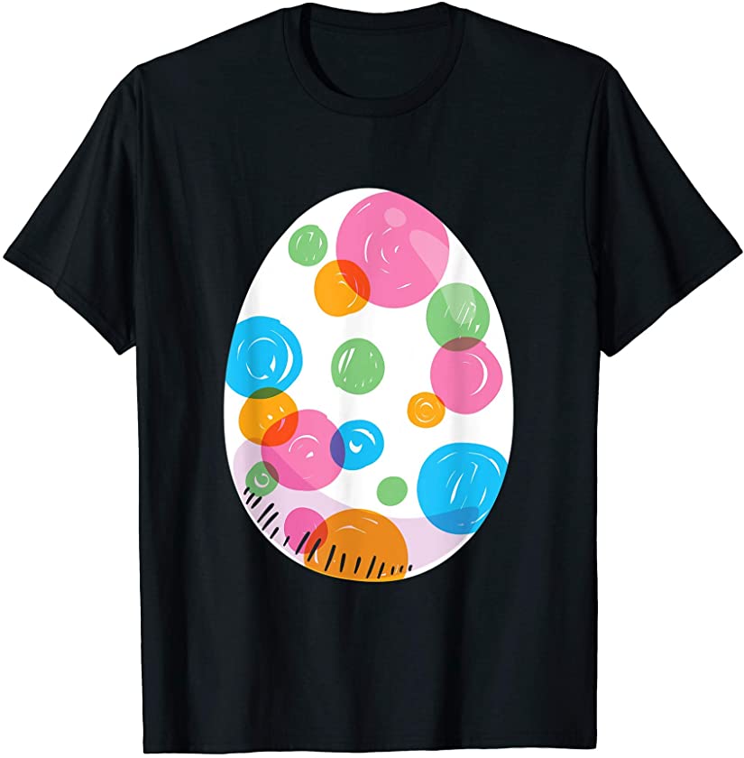 Colorful Easter Egg Cute Easter Bunny Egg Hunt Champion T-Shirt